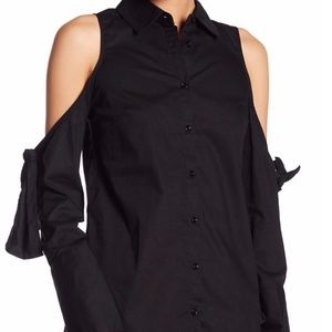 Romeo & Juliet Black Cold shoulder top